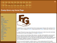 Tablet Screenshot of freely-given.org